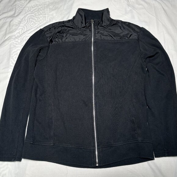INC International Concepts Black Full-Zip Hybrid Jacket Large - Picture 2 of 7
